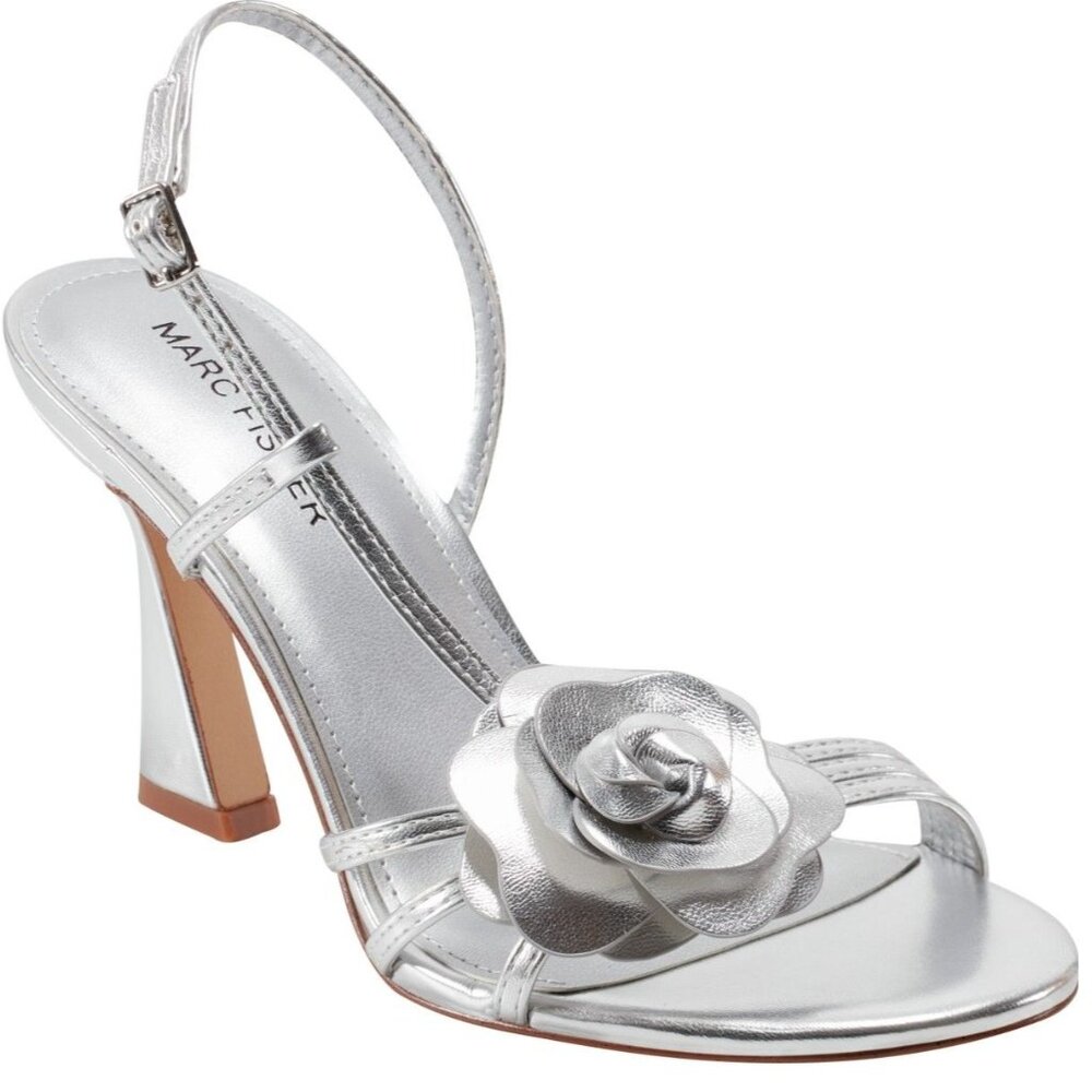 Marc Fisher Women's Hallan Rose Tapered Heel Sandals